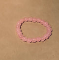8mm Beaded Pink Crystal Bracelet