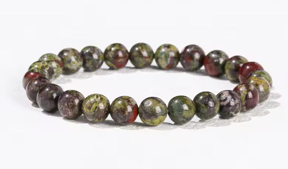Natural Dragon Bloodstone Bracelet