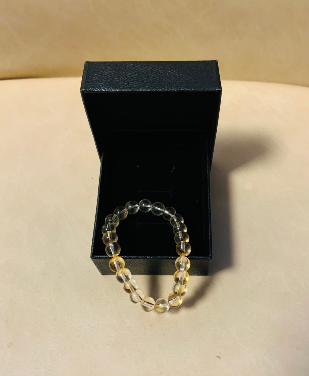 8mm Translucent yellow Crystal Bracelet
