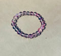 8mm Translucent Purple Crystal Bracelet