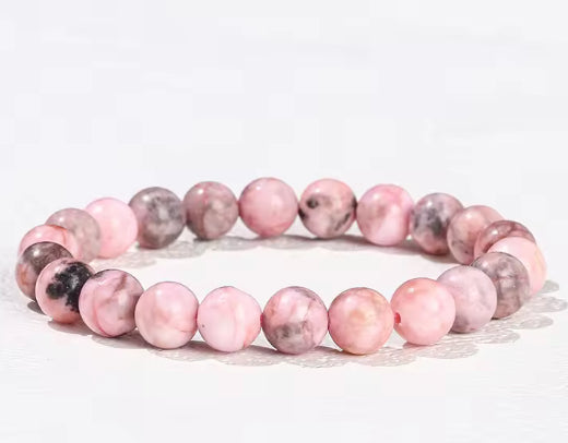 Pink Zebra Stone Bracelet