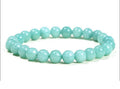 Natural Amazonite Crystal Bead Bracelet